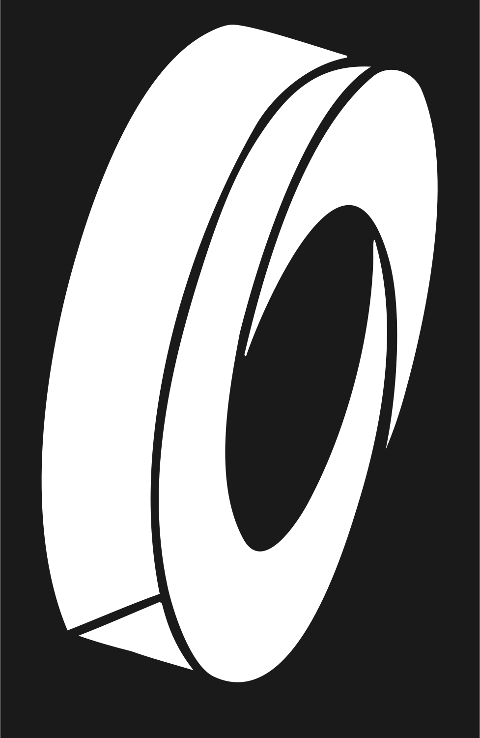 Bold Hockey Puck Icon #1a1a1a/#ffffff