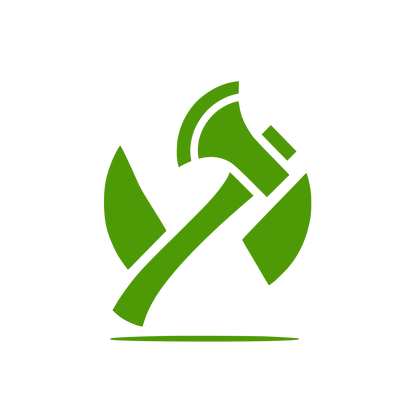Crossed Axes Logo #4E9A06