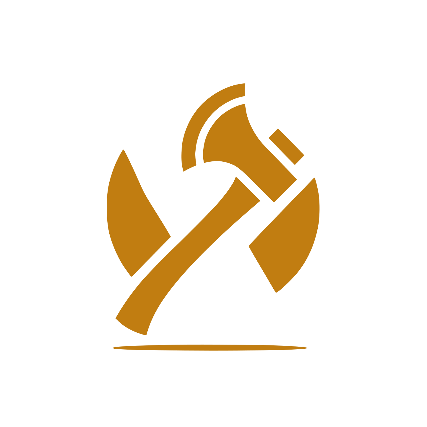 Crossed Axes Logo #C17D11