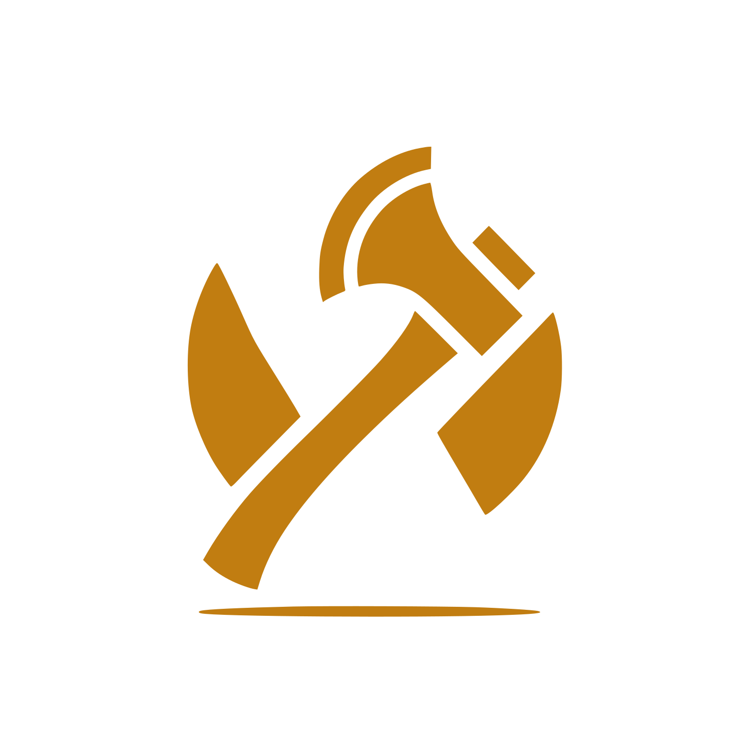 Crossed Axes Logo #C17D11