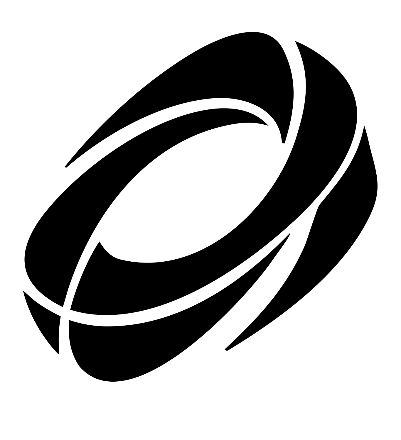 Angled Hockey Puck Logo #ffffff/#000000