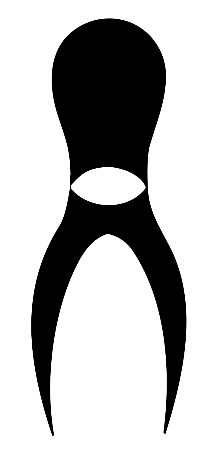 Swiss Bowling Pin Emblem #ffffff/#000000
