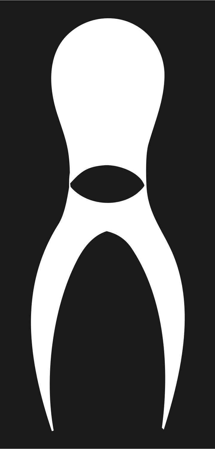 Swiss Bowling Pin Emblem #1a1a1a/#ffffff