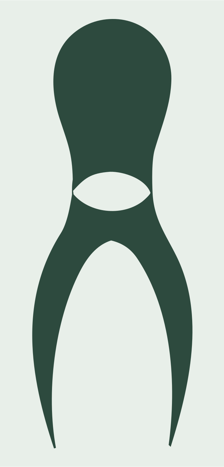 Swiss Bowling Pin Emblem #e8efe9/#2d4a3e
