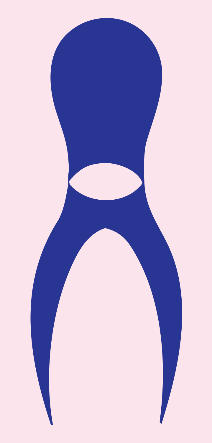 Swiss Bowling Pin Emblem #fce4ec/#283593