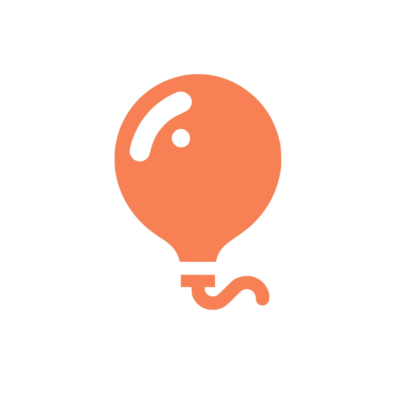 Balloon Idea Logo #F78154