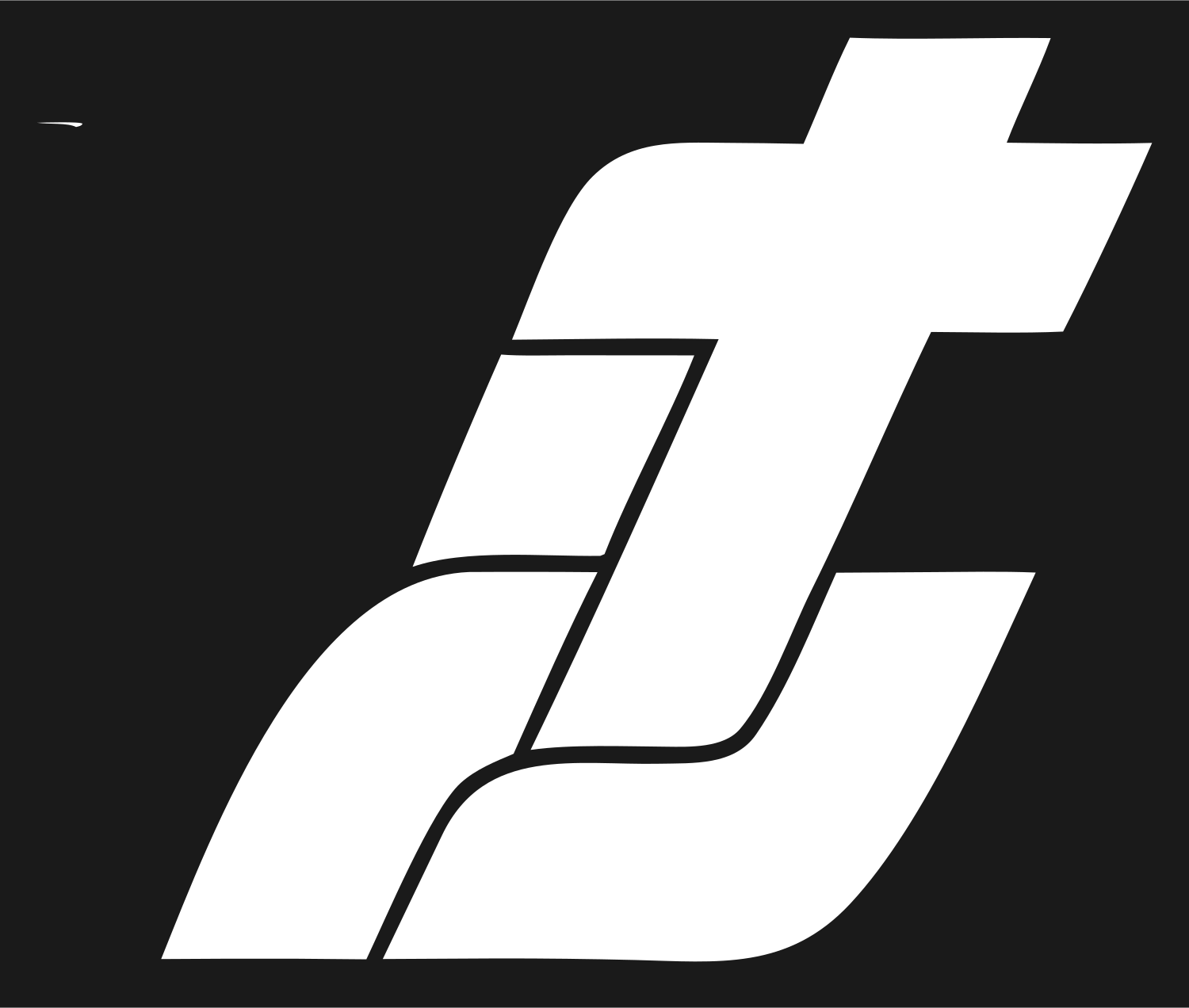 Geometric Letter T Emblem #1a1a1a/#ffffff