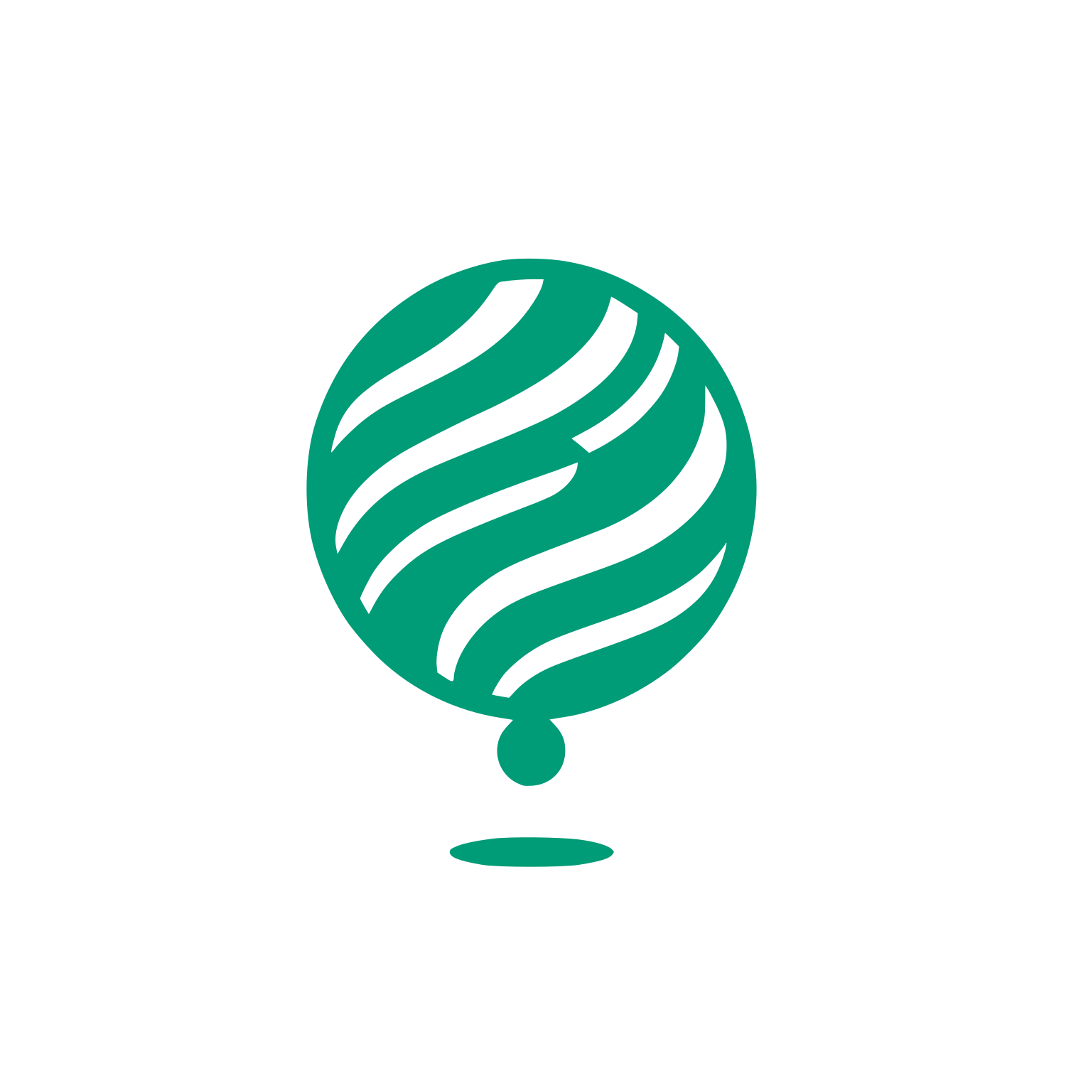 Balloon Globe Logo #009B77