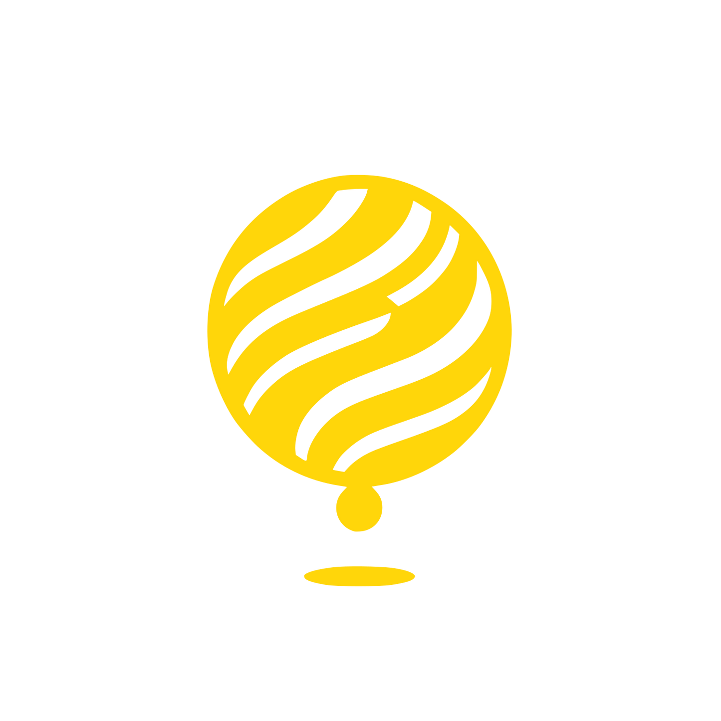 Balloon Globe Logo #FFD60A