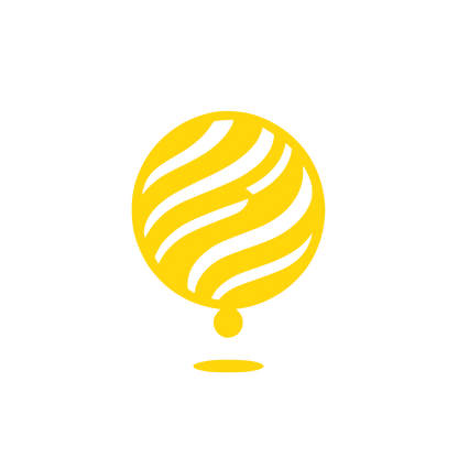 Balloon Globe Logo #FFD60A