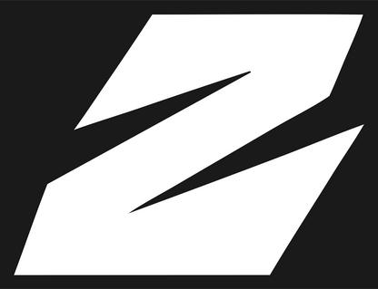 Negative Space Lightning Z Logo #1a1a1a/#ffffff