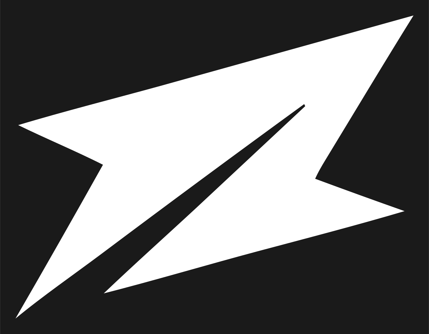 Sharp Bolt Arrow Icon #1a1a1a/#ffffff