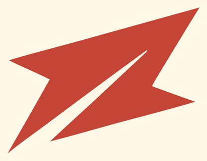 Sharp Bolt Arrow Icon #fff8e7/#c44536