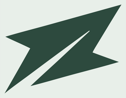 Sharp Bolt Arrow Icon #e8efe9/#2d4a3e