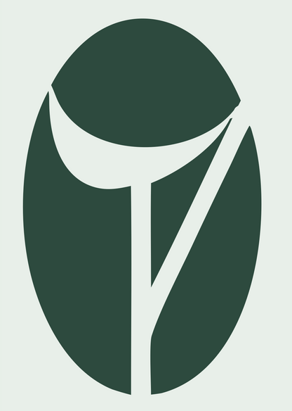 Negative Space Golf Club Icon #e8efe9/#2d4a3e