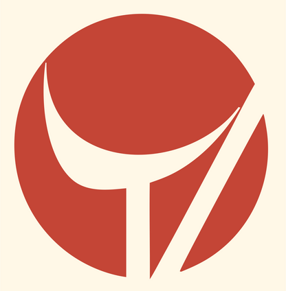 Negative Space Golf Club Crest #fff8e7/#c44536