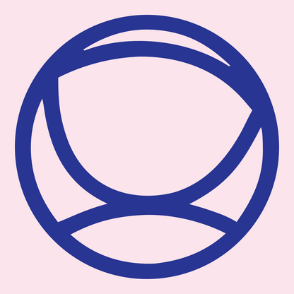 Bold Tennis Ball Logo #fce4ec/#283593