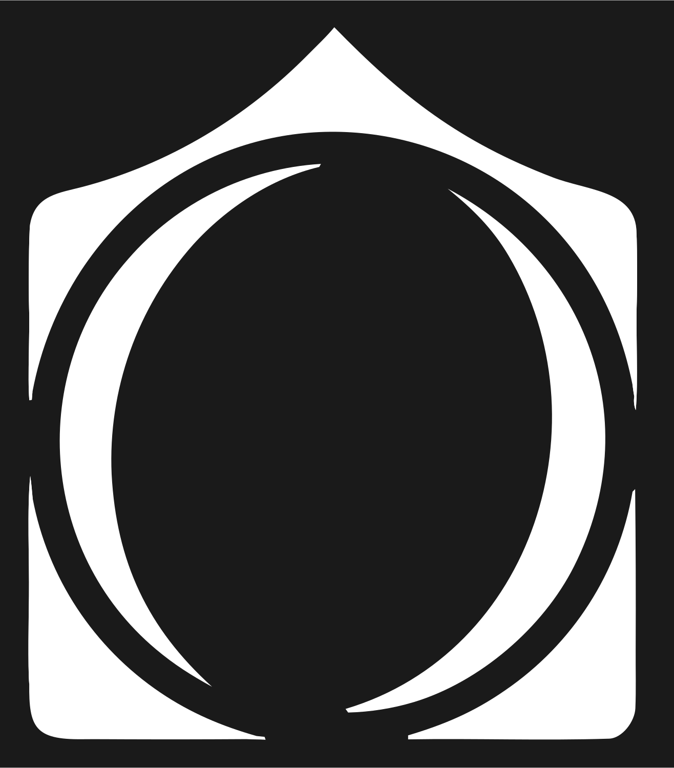 Pentagon Tennis Ball Icon #1a1a1a/#ffffff