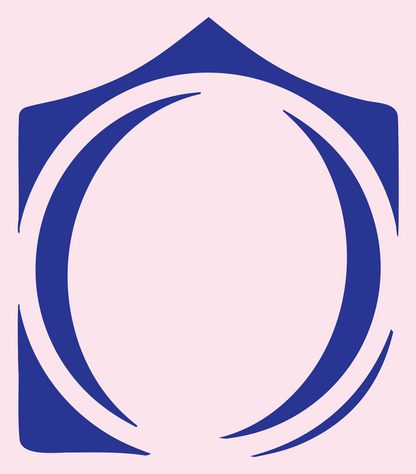 Shield Circle Tennis Ball Logo #fce4ec/#283593