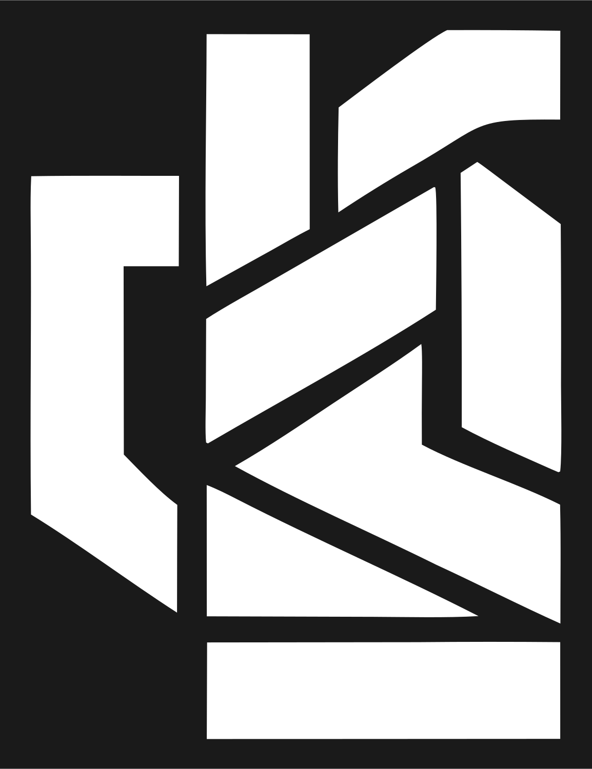 Beer Mug Geometric Logo #1a1a1a/#ffffff