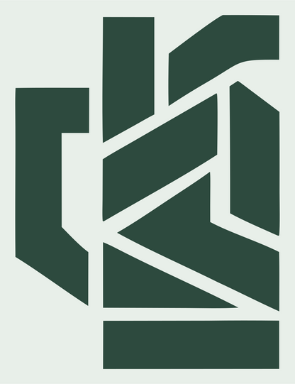 Beer Mug Geometric Logo #e8efe9/#2d4a3e