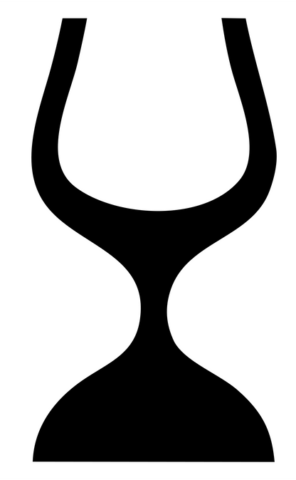 Monoline Wine Glass Icon #ffffff/#000000
