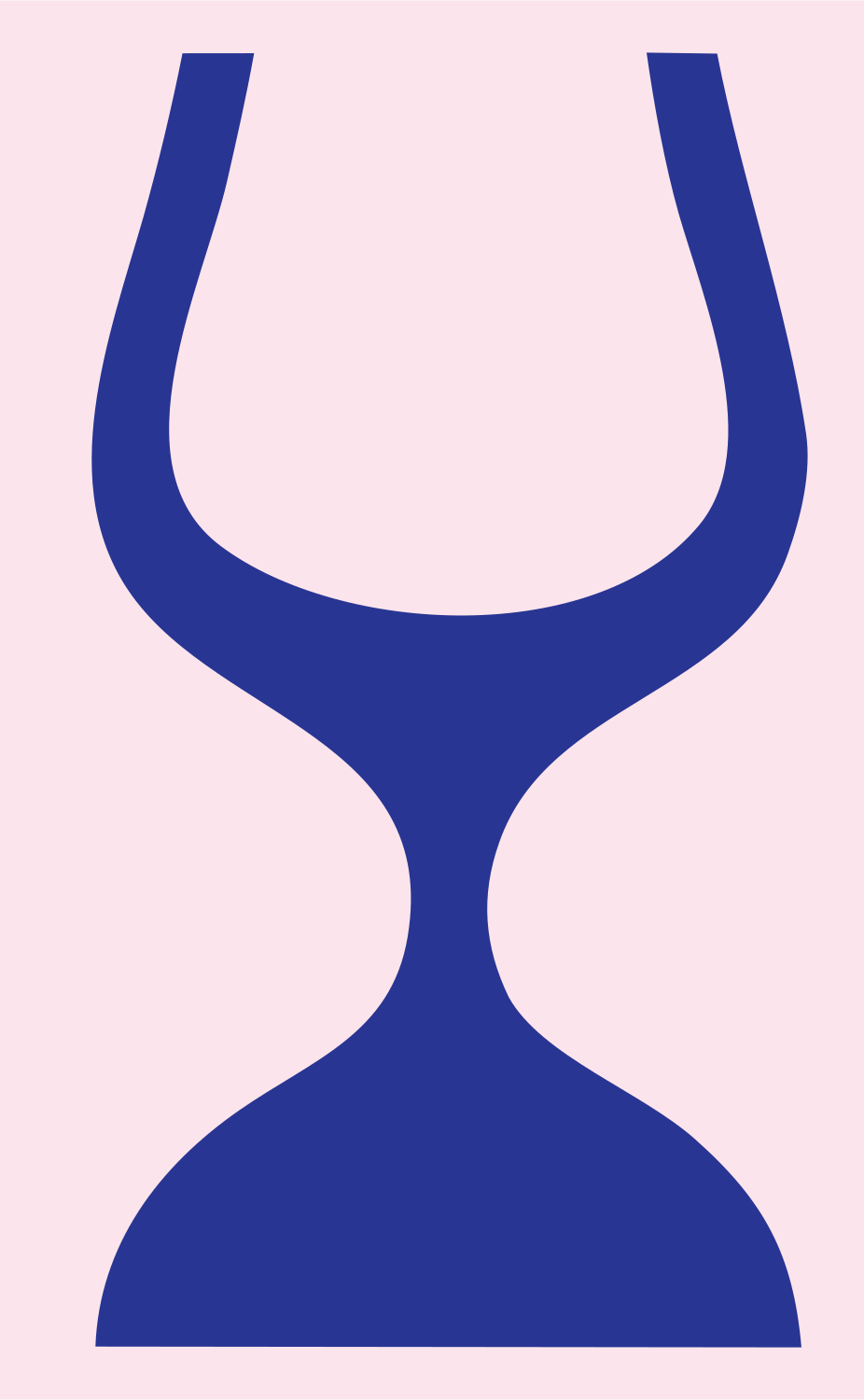 Monoline Wine Glass Icon #fce4ec/#283593