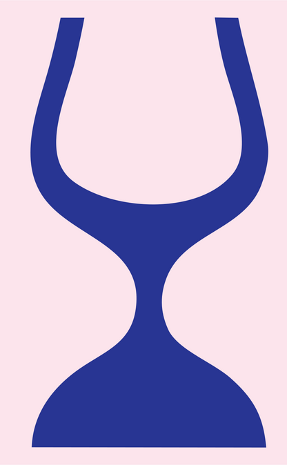 Monoline Wine Glass Icon #fce4ec/#283593