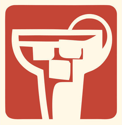 Bold Margarita Glass Mark #fff8e7/#c44536