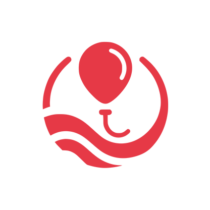 Balloon Care Logo #E63946