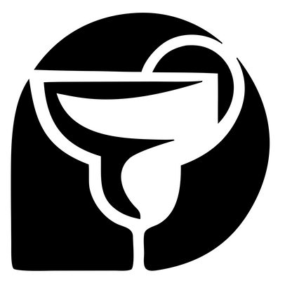 Negative Space Margarita Crest #ffffff/#000000