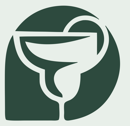 Negative Space Margarita Crest #e8efe9/#2d4a3e