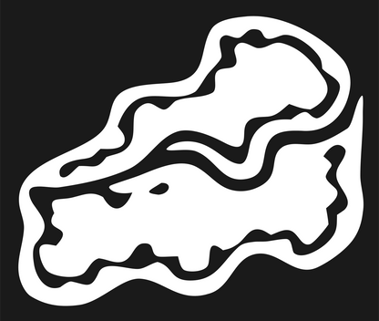 Hand-Drawn Cheese Wedge Mark #1a1a1a/#ffffff
