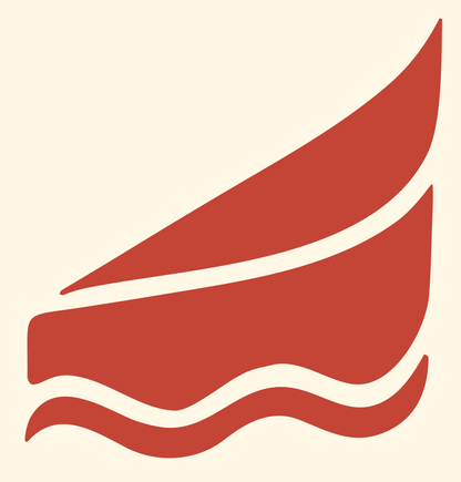 Cheese Wedge Wave Icon #fff8e7/#c44536