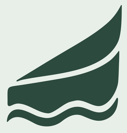 Cheese Wedge Wave Icon #e8efe9/#2d4a3e