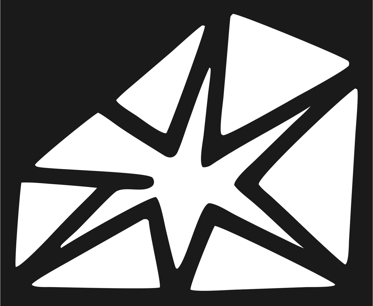 Burst Cheese Wedge Crest #1a1a1a/#ffffff
