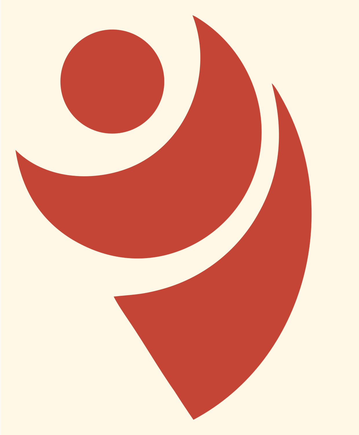 Espresso Cup Logo #fff8e7/#c44536