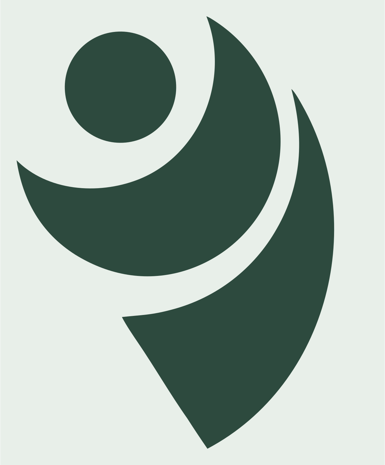 Espresso Cup Logo #e8efe9/#2d4a3e