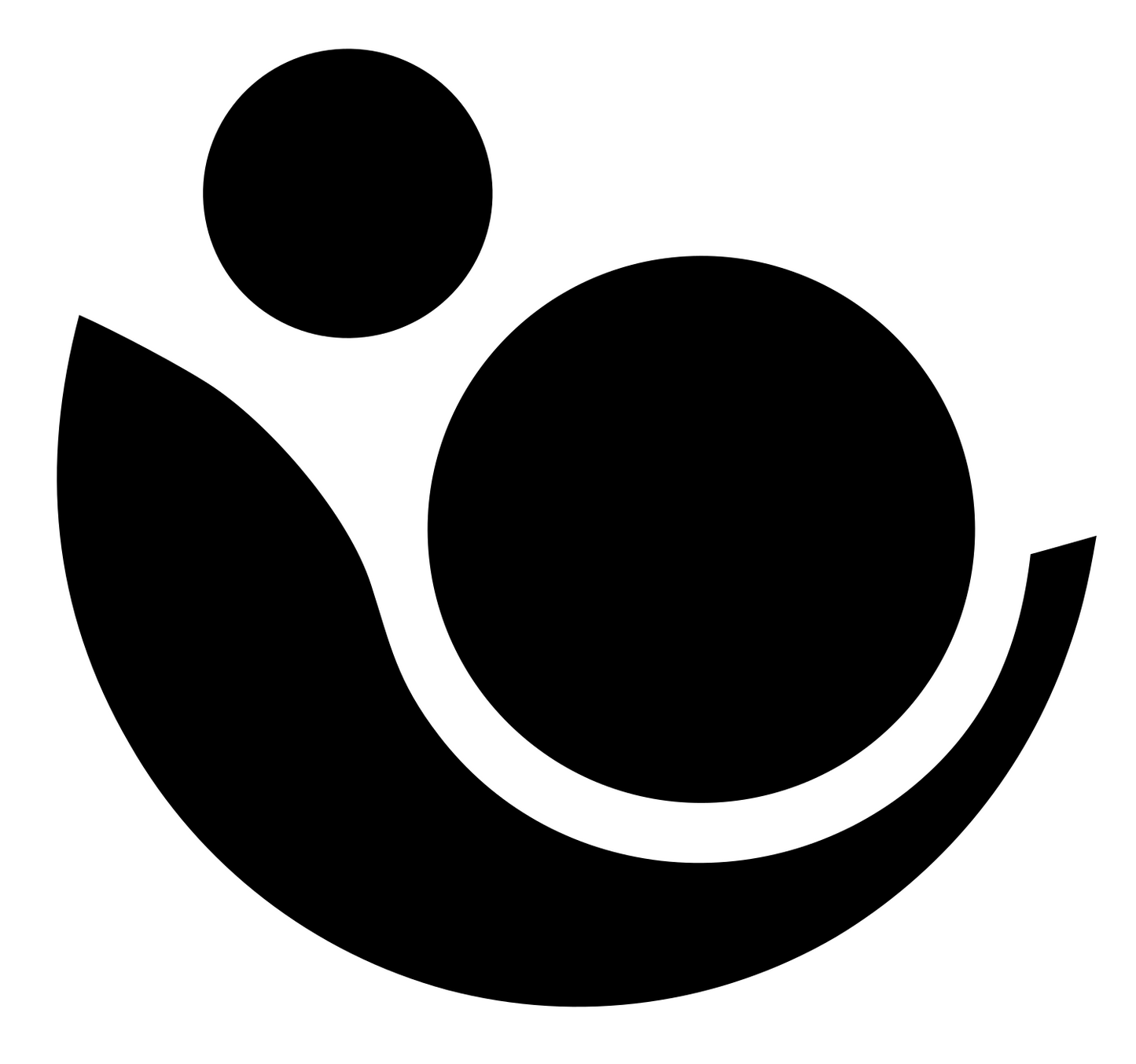Espresso Cup Circle Emblem #ffffff/#000000