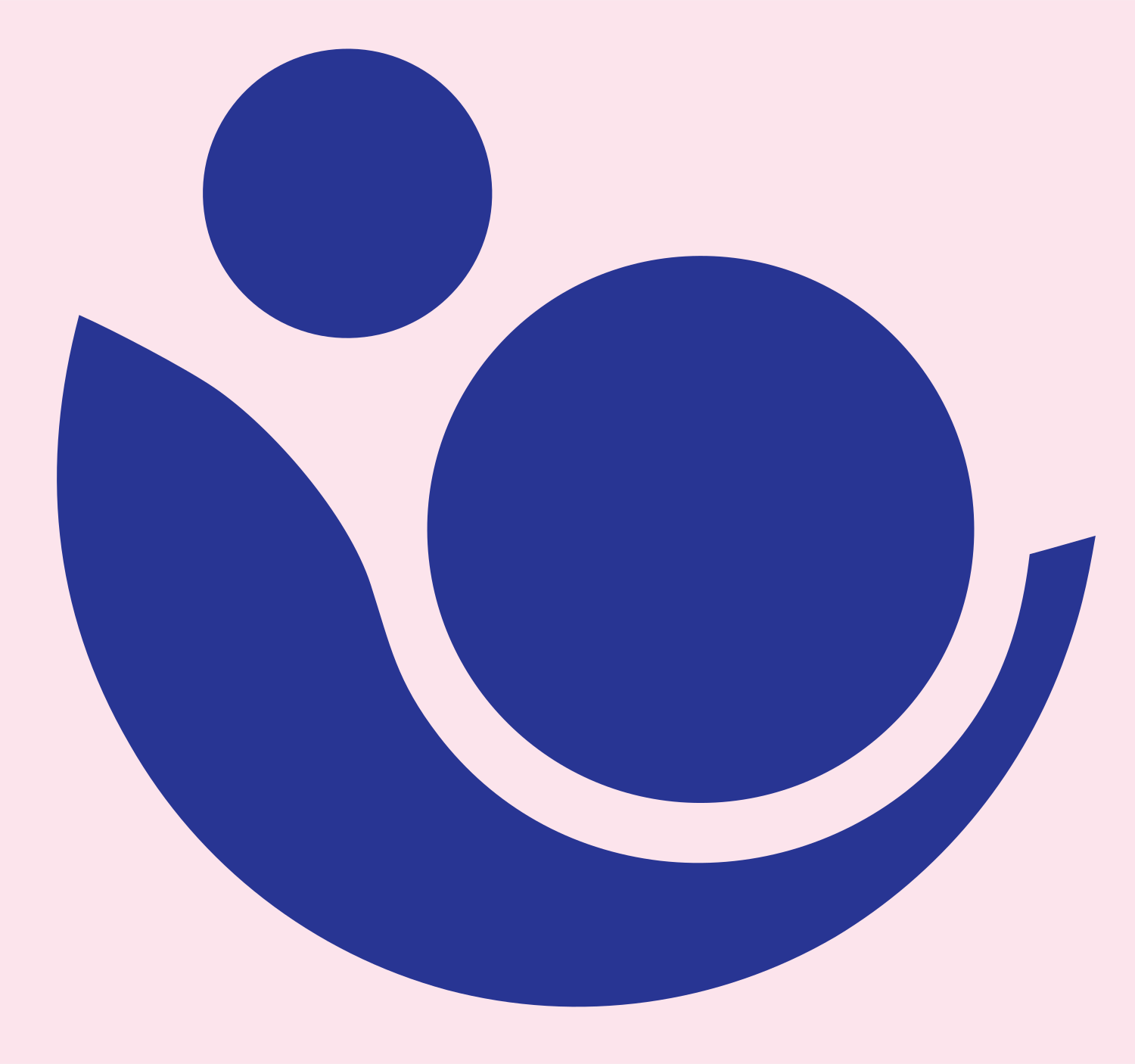 Espresso Cup Circle Emblem #fce4ec/#283593