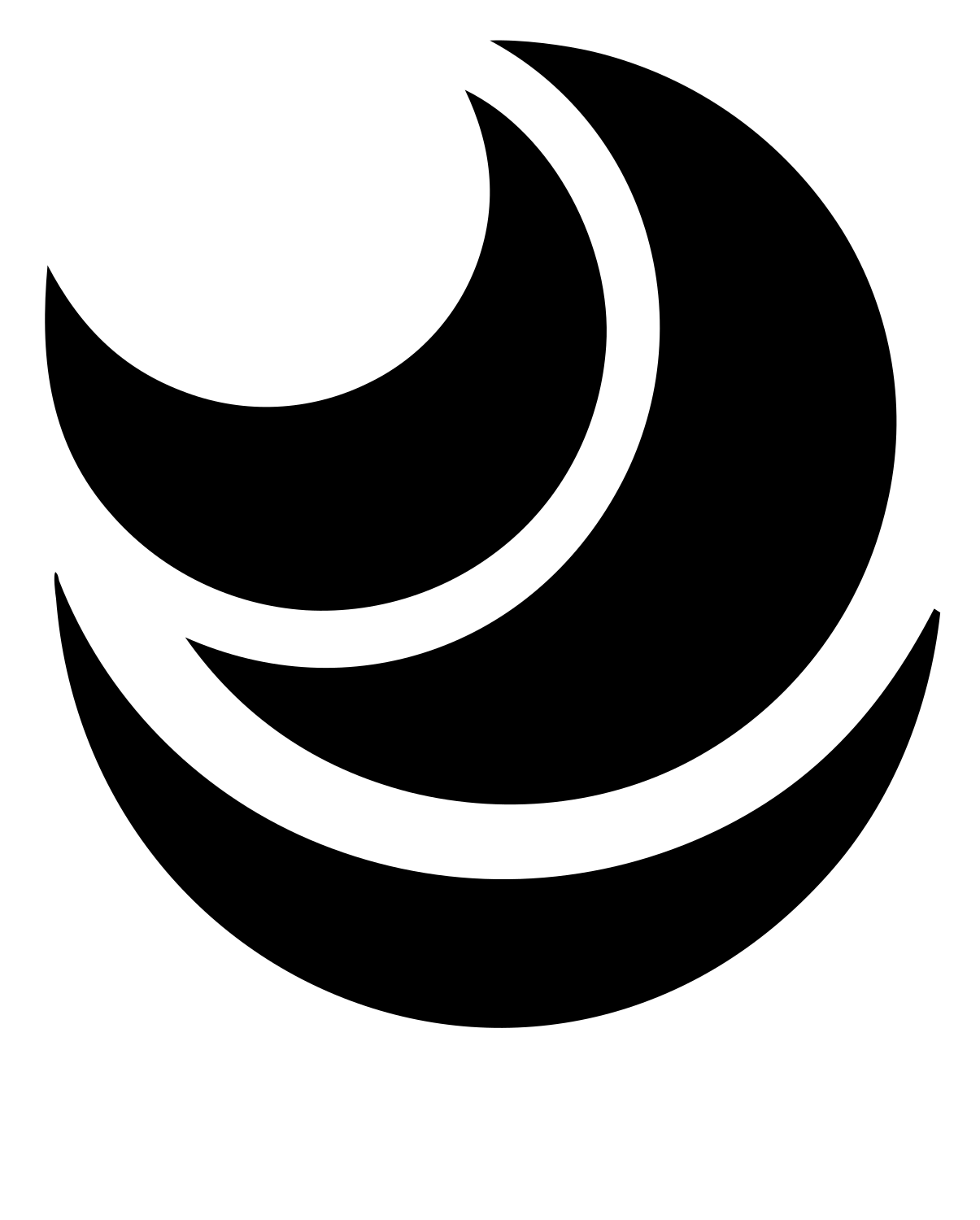 Crescent Steam Cup Logo #ffffff/#000000