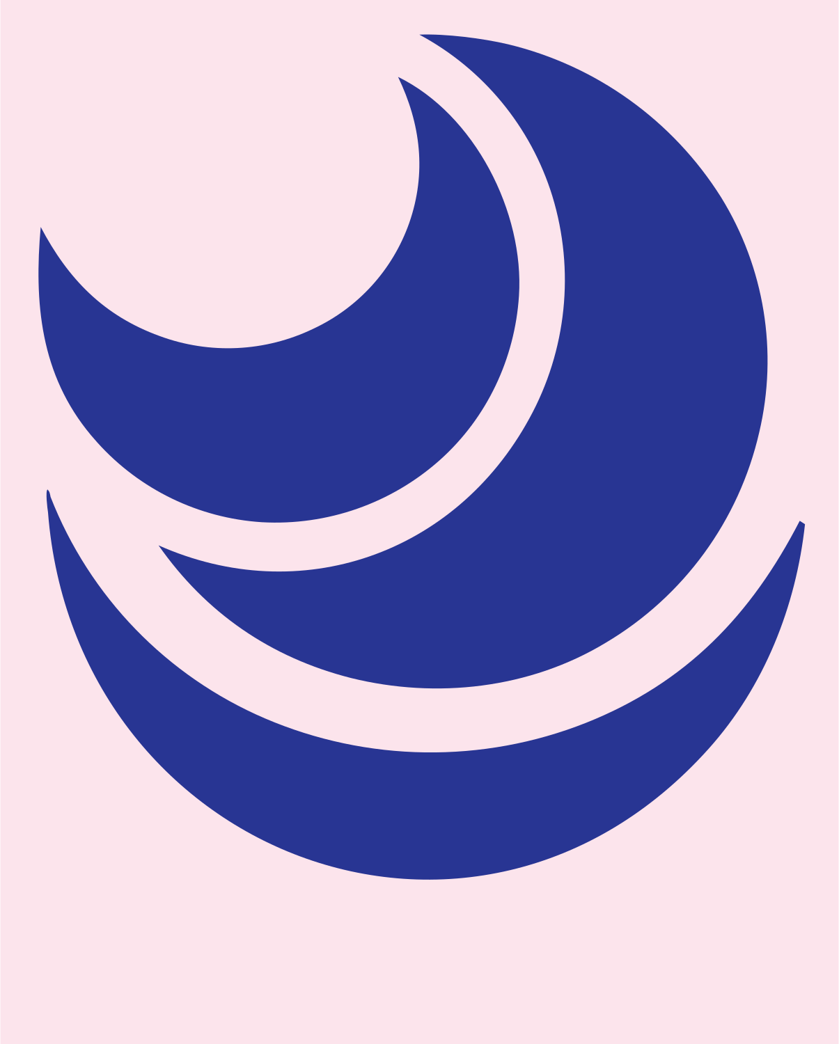 Crescent Steam Cup Logo #fce4ec/#283593