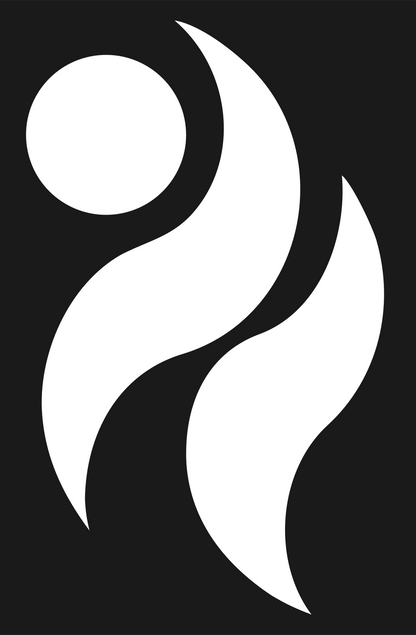 Espresso Cup Flame Logo #1a1a1a/#ffffff