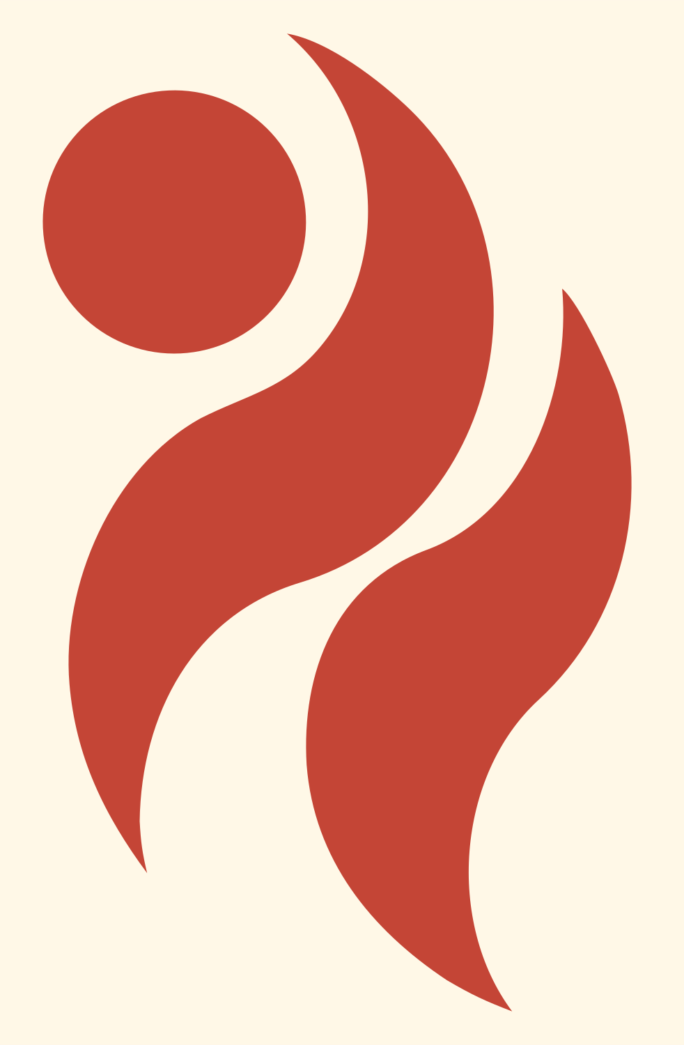 Espresso Cup Flame Logo #fff8e7/#c44536
