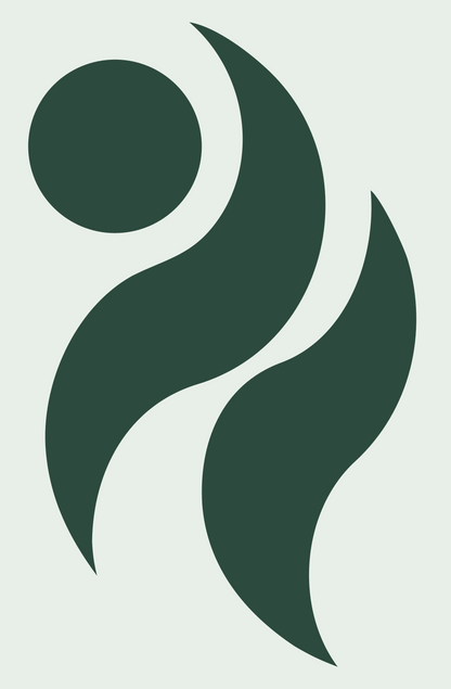 Espresso Cup Flame Logo #e8efe9/#2d4a3e