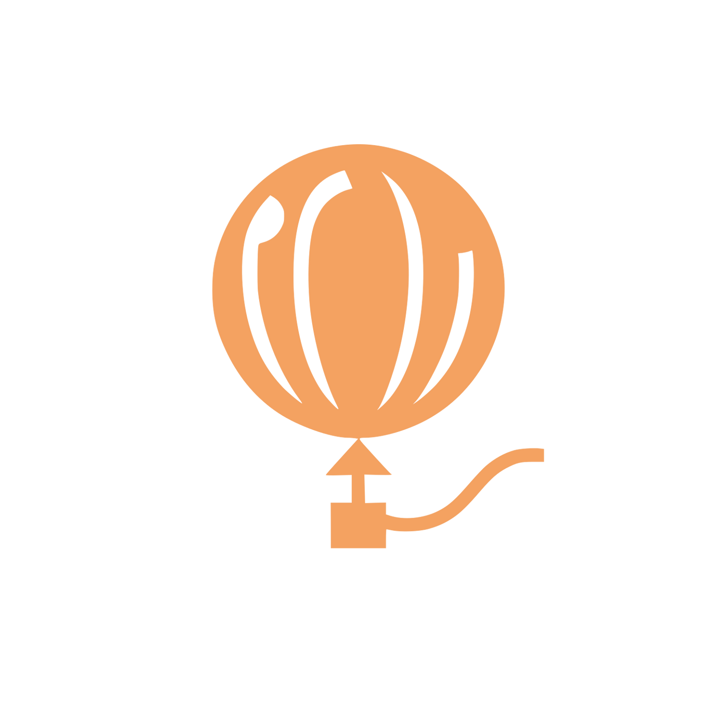 Balloon Pump Logo #F4A261