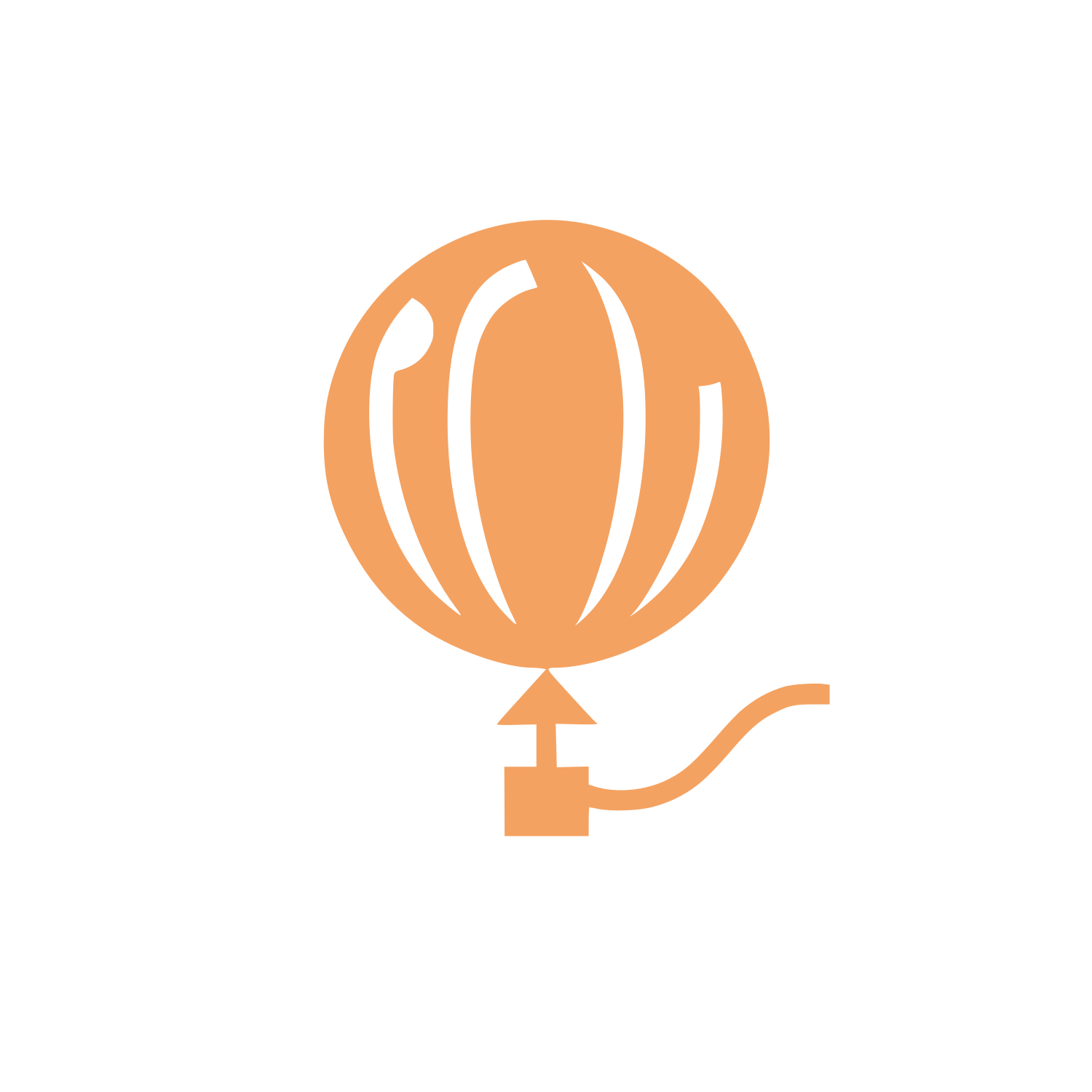 Balloon Pump Logo #F4A261