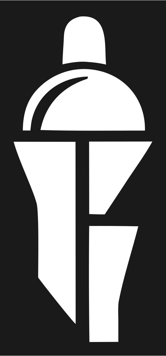 Geometric Cocktail Shaker Badge #1a1a1a/#ffffff