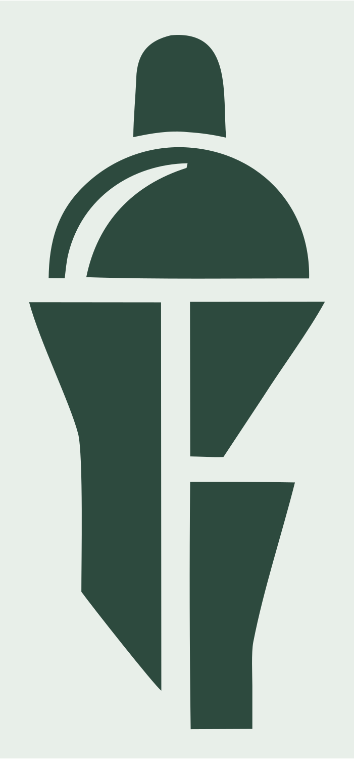 Geometric Cocktail Shaker Badge #e8efe9/#2d4a3e