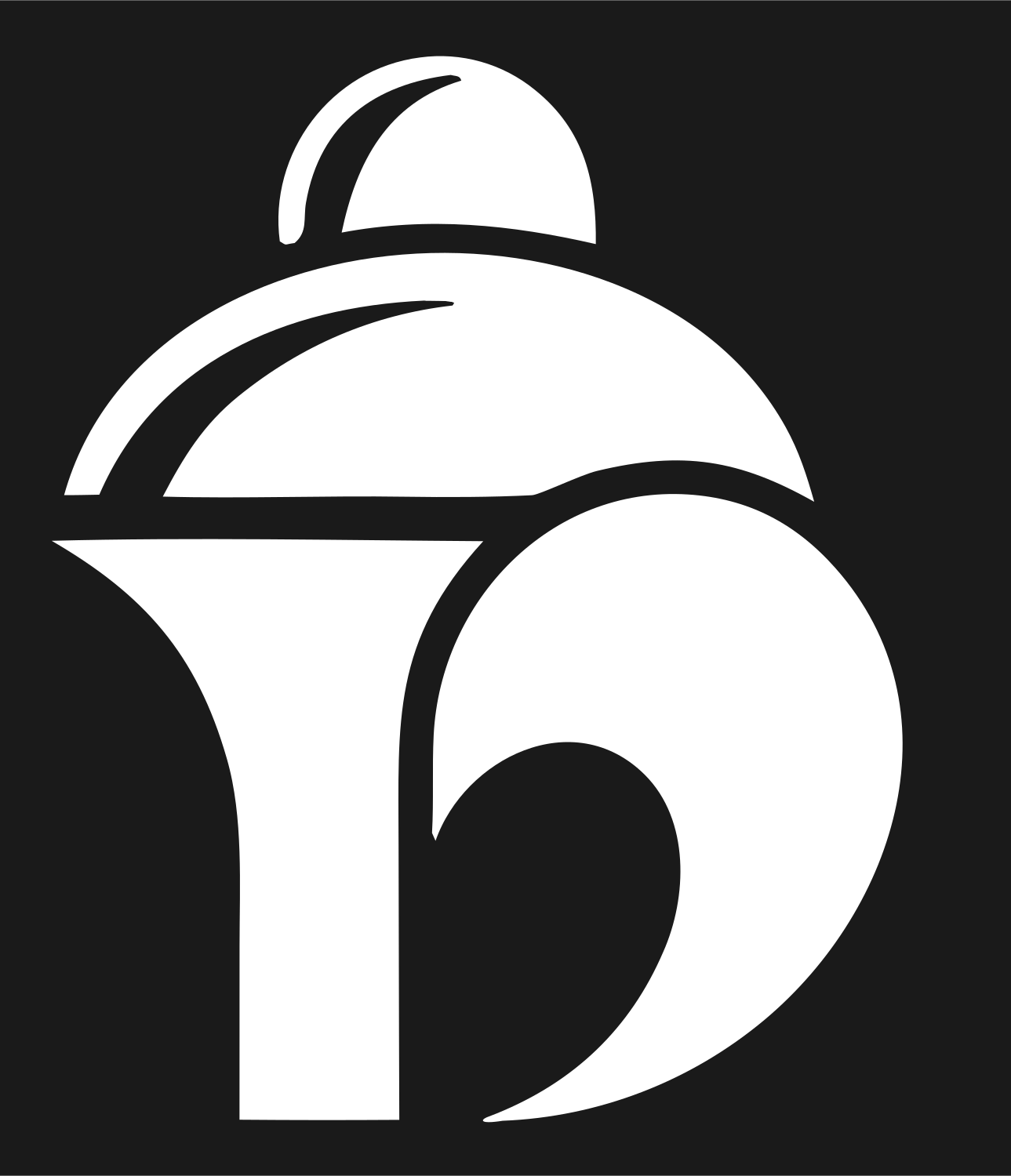 Rounded Cocktail Shaker Crest #1a1a1a/#ffffff